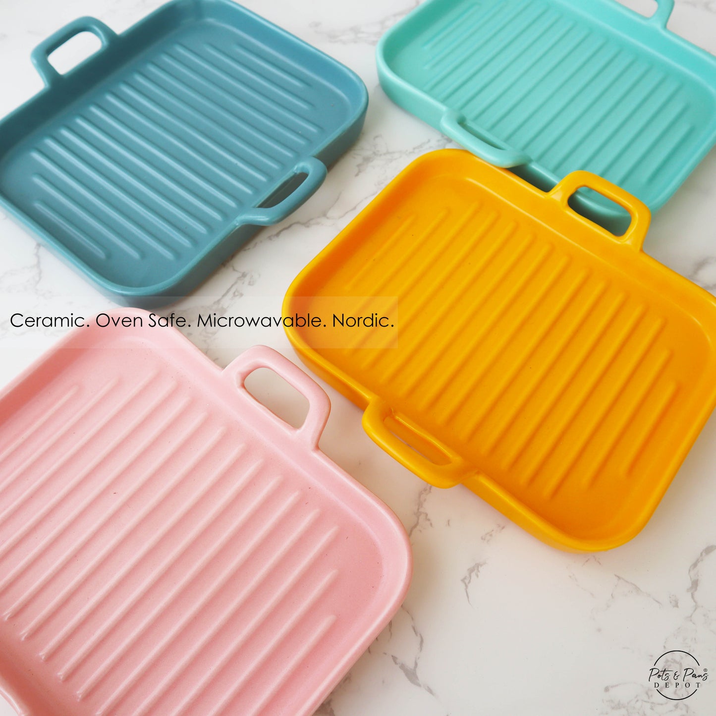 Ceramic Rectangular Griddle Pan