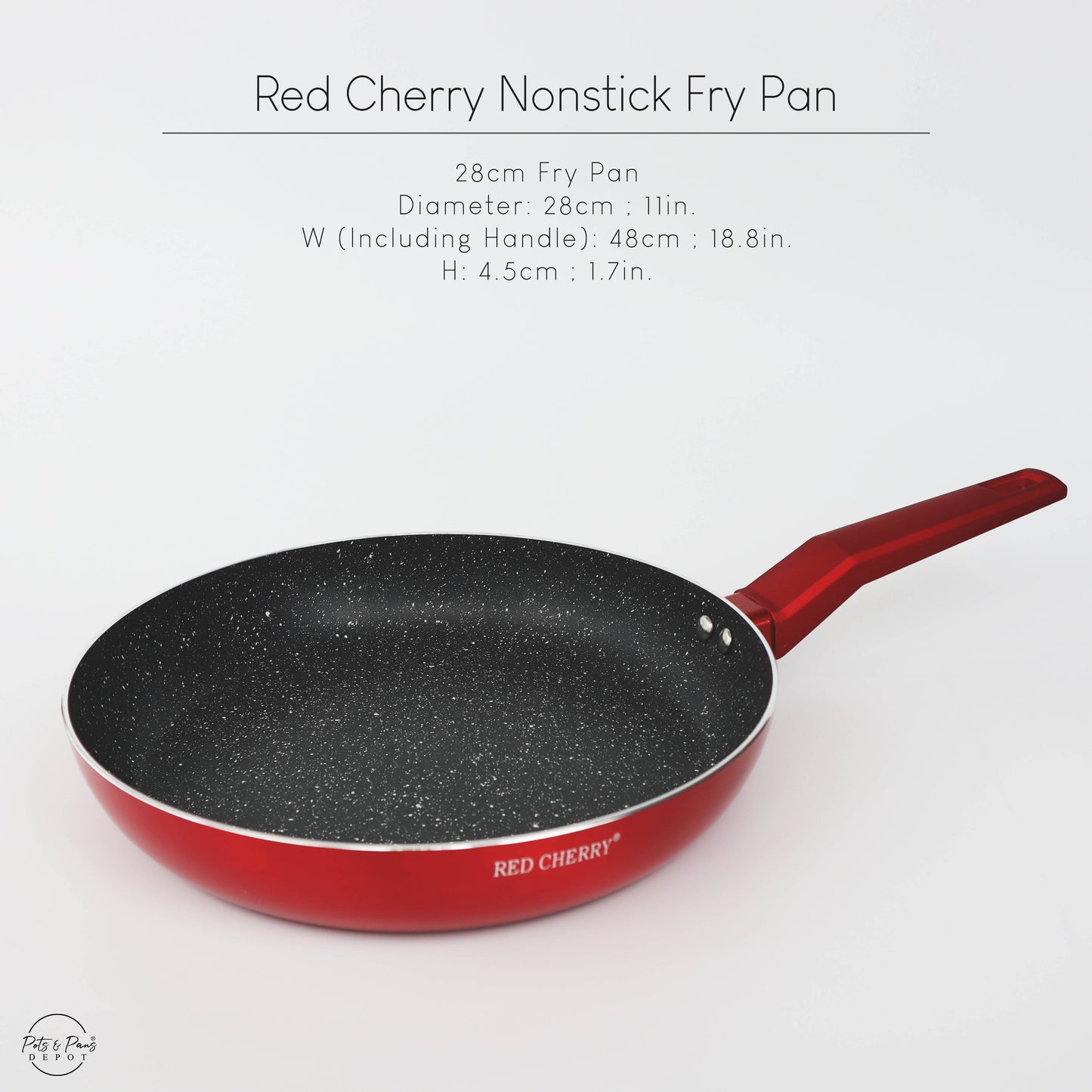 Red Cherry Nonstick Fry Pan