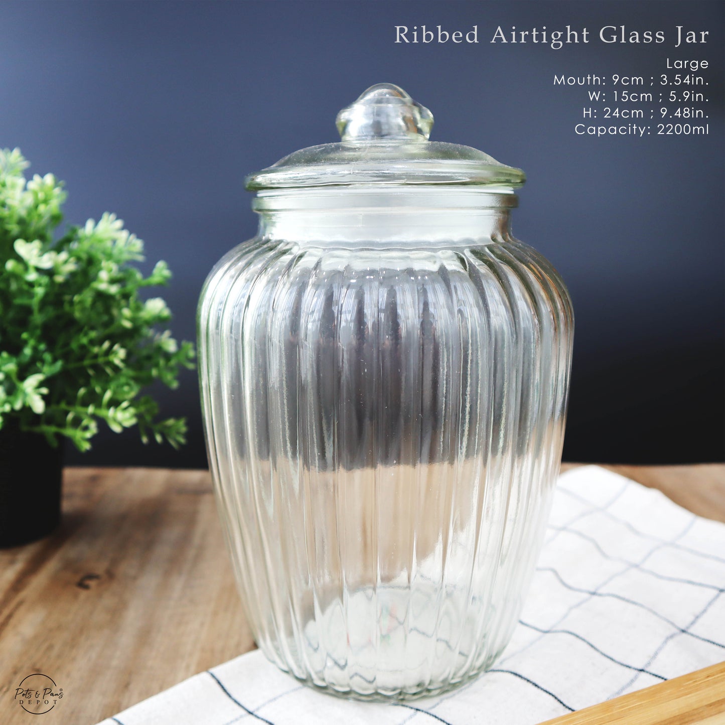 Genie Airtight Glass Jar