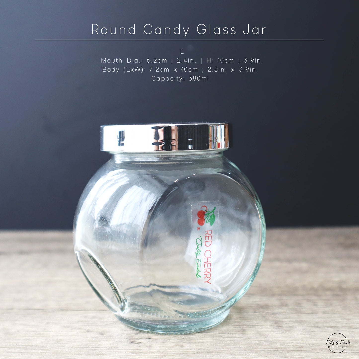 Round Candy Glass Jar