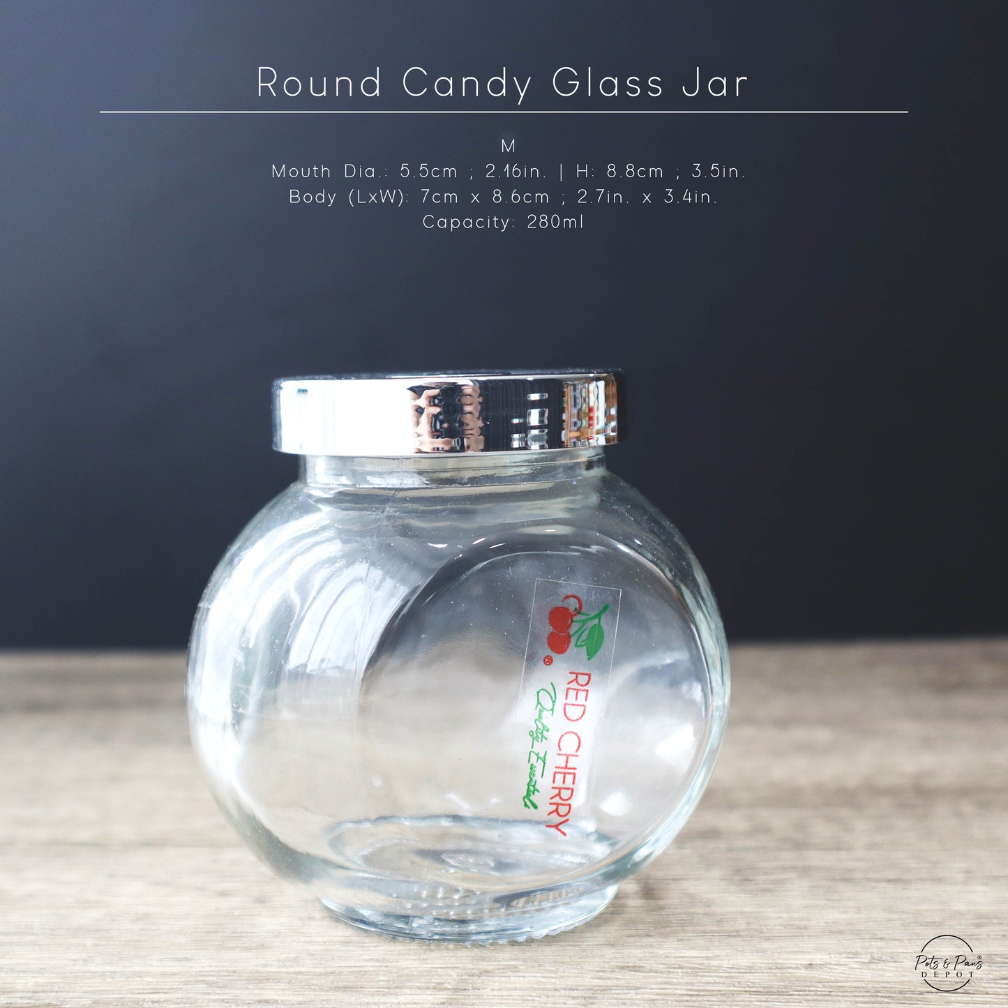 Round Candy Glass Jar