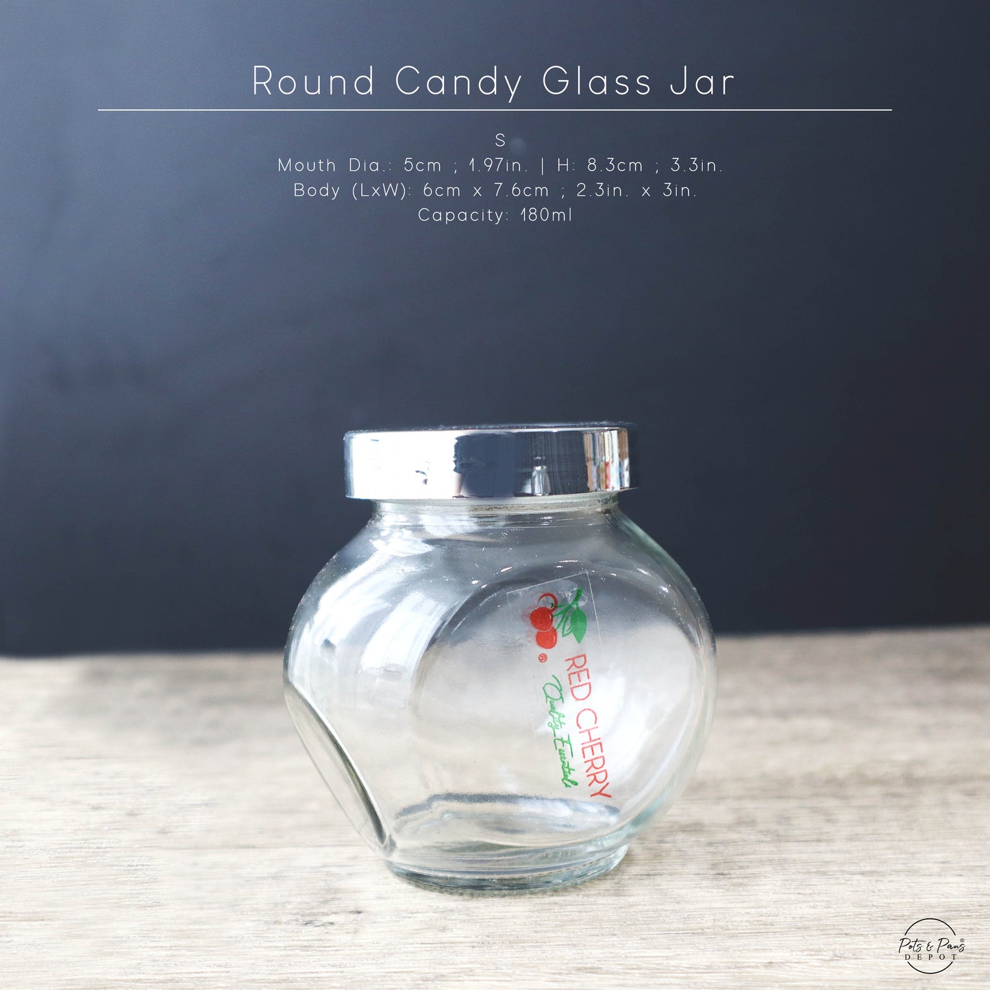 Round Candy Glass Jar