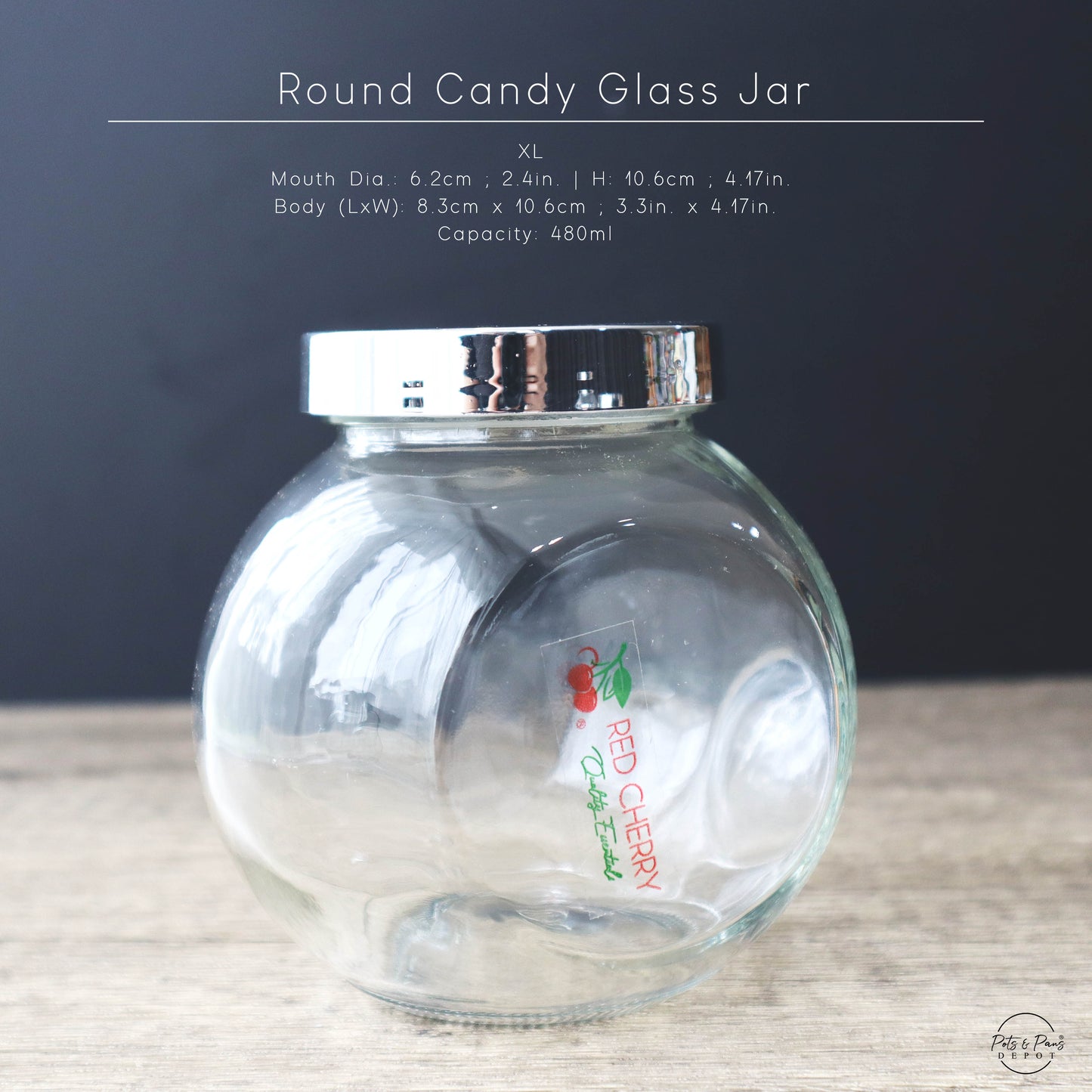 Round Candy Glass Jar