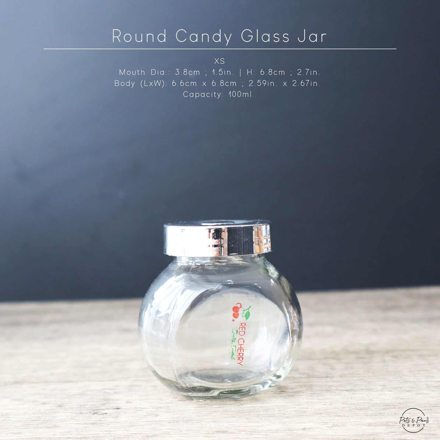 Round Candy Glass Jar