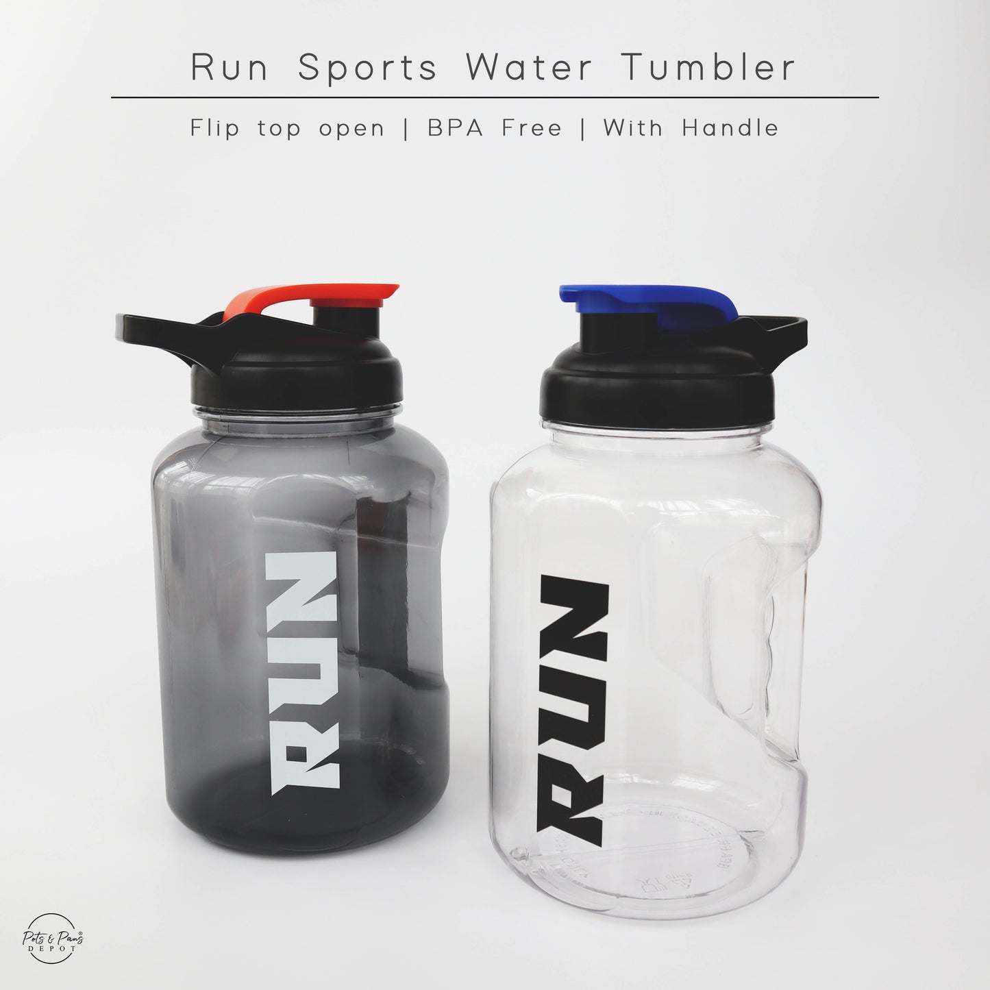 RUN Sports Water Bottle 2.5L