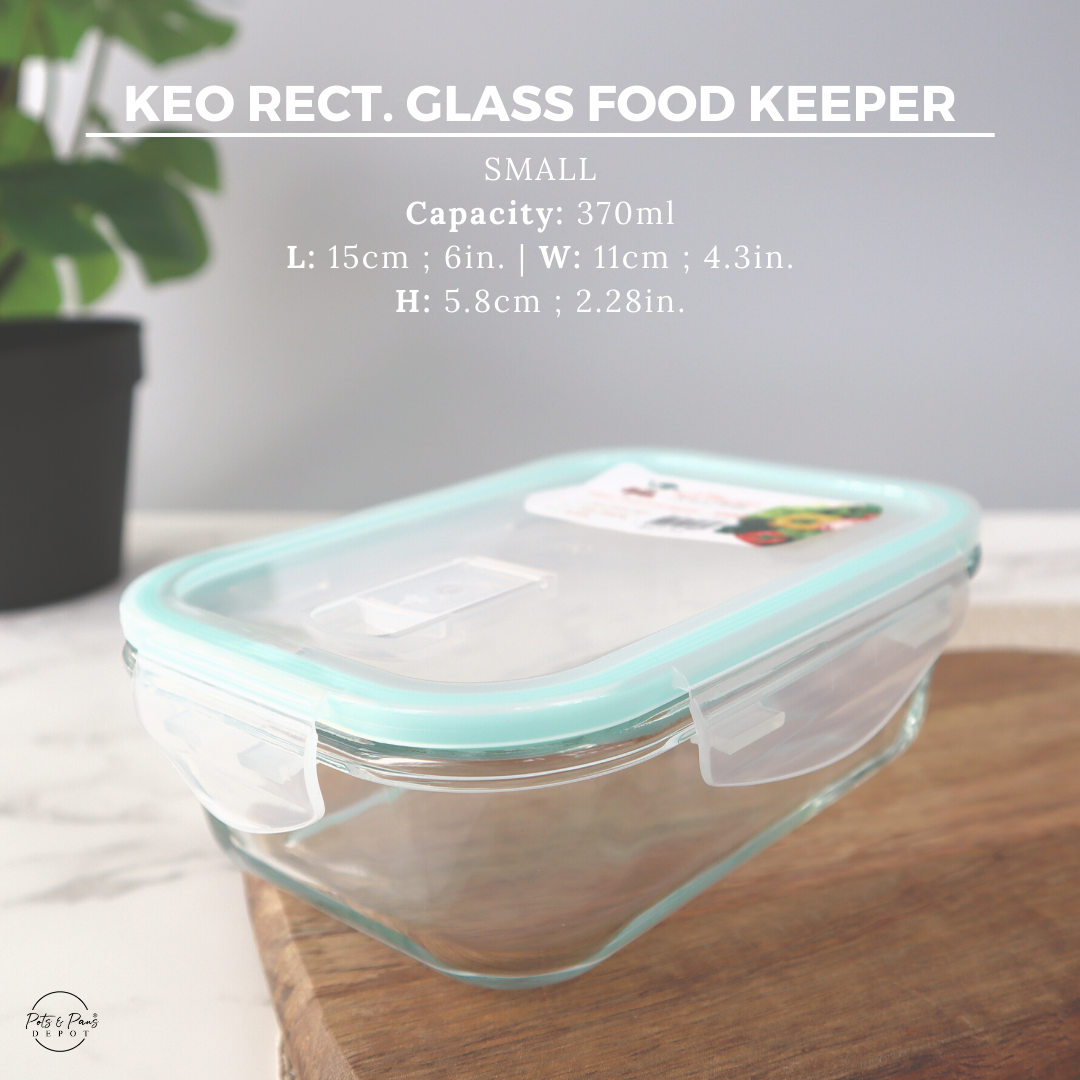 Keo Rect. Glass Food Keeper