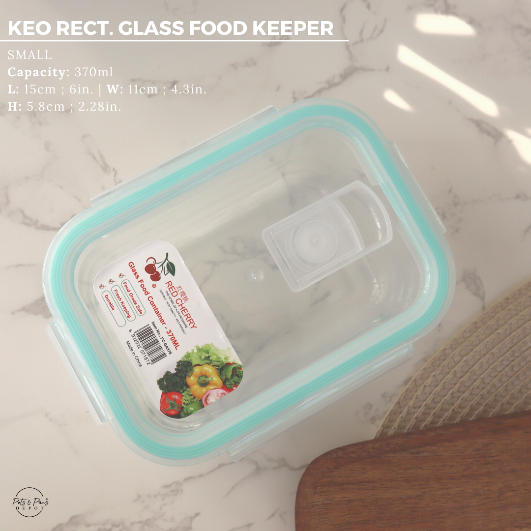 Keo Rect. Glass Food Keeper