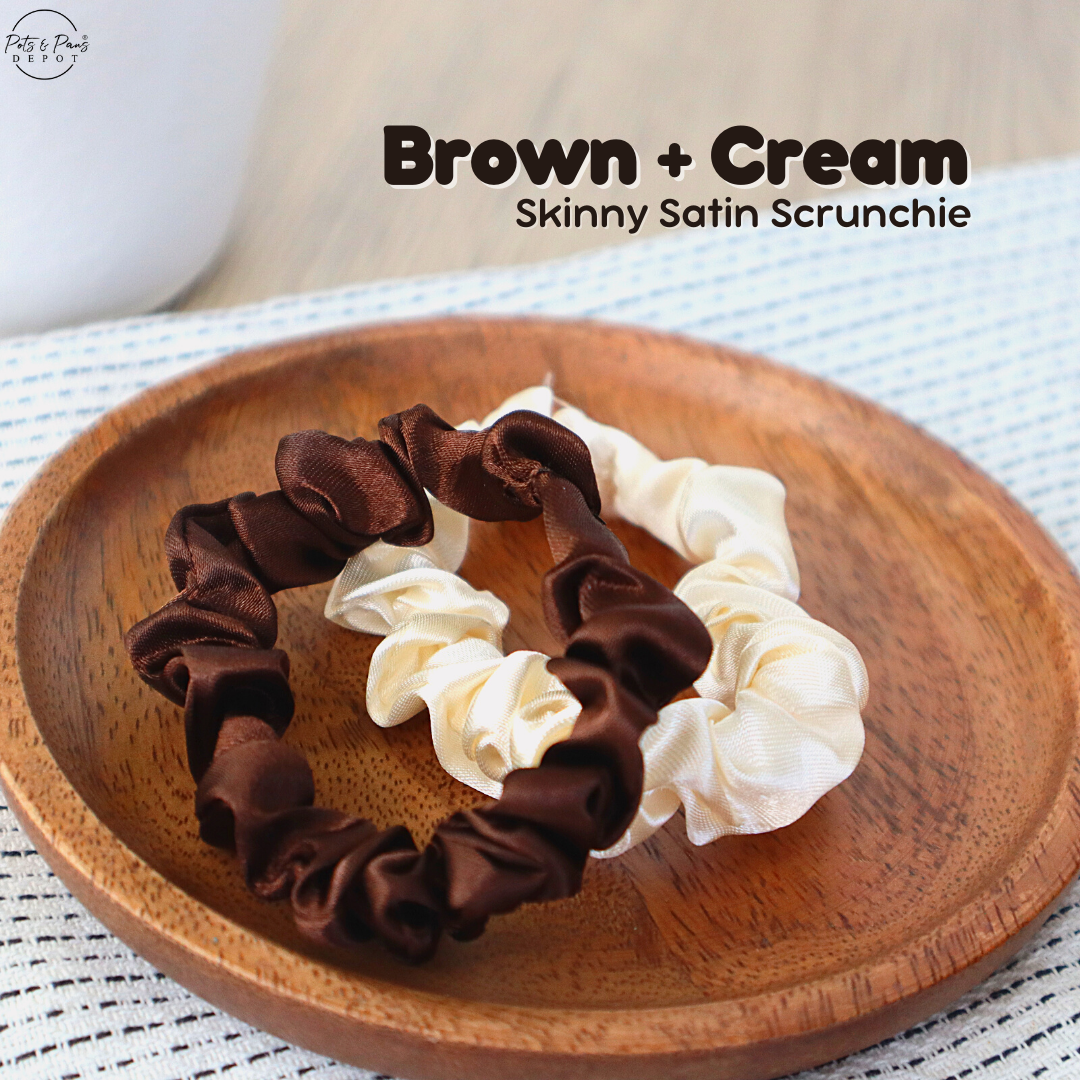 Skinny Satin Korean Style Hair Tie Scrunchie