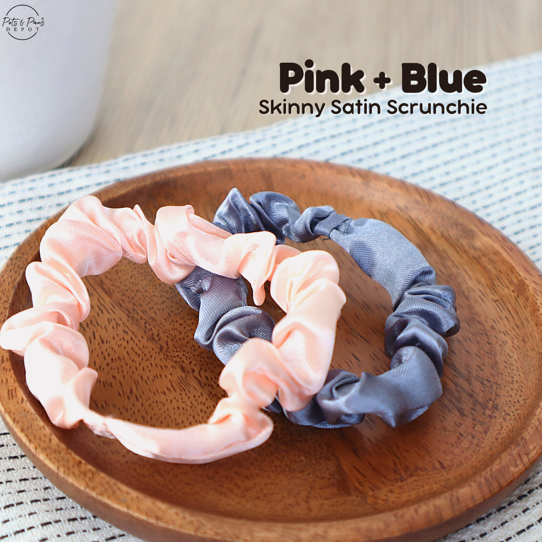 Skinny Satin Korean Style Hair Tie Scrunchie