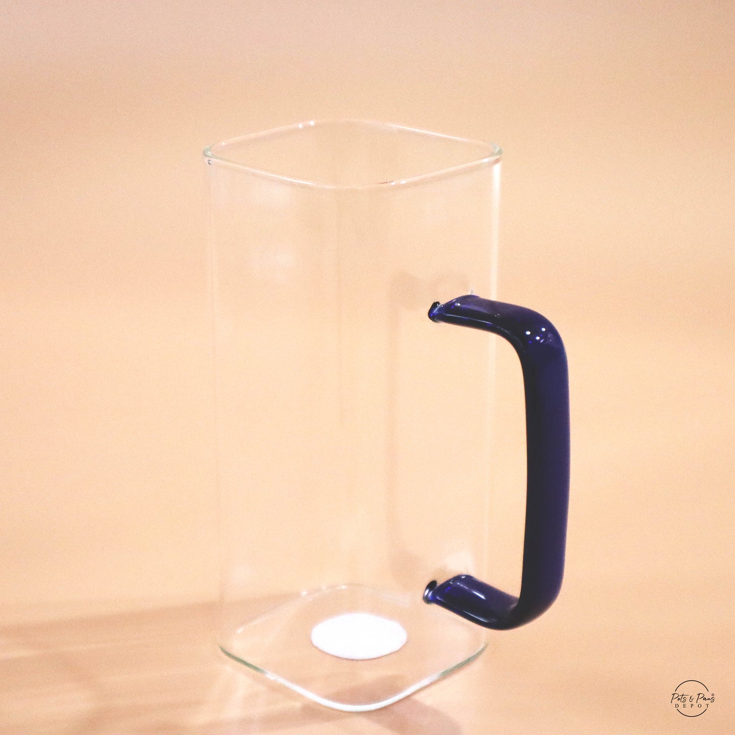 Red Cherry Square Glass Mug