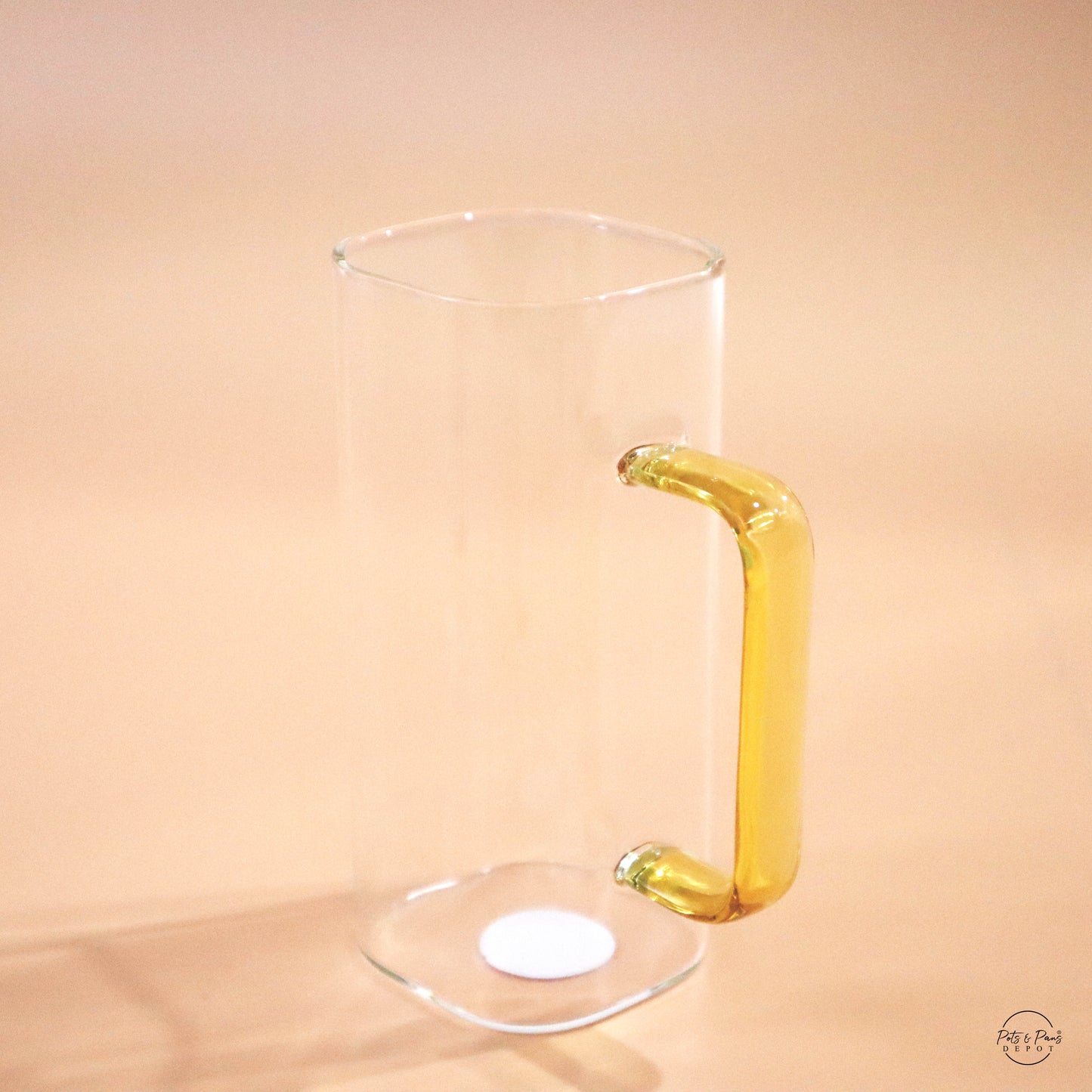 Red Cherry Square Glass Mug