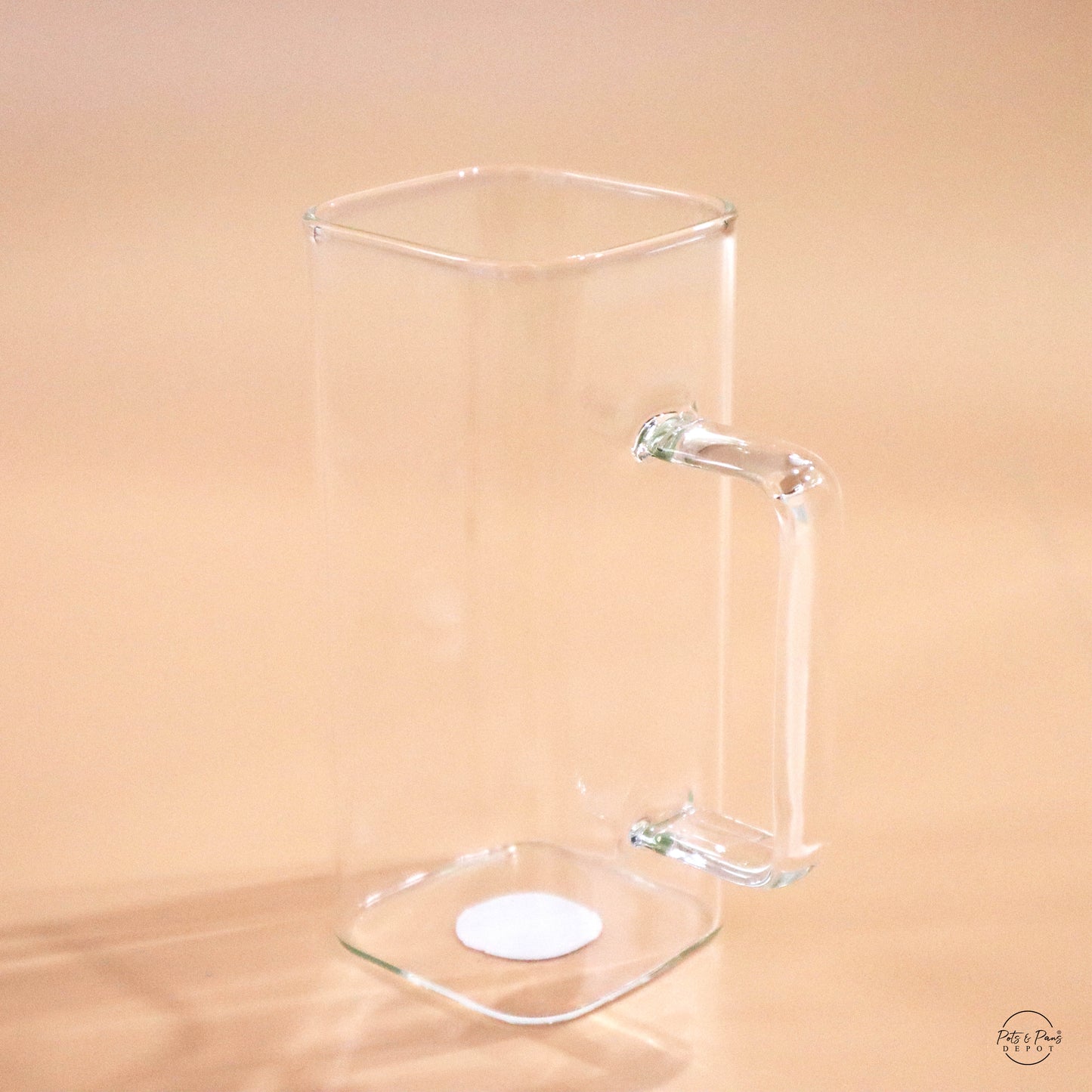 Red Cherry Square Glass Mug
