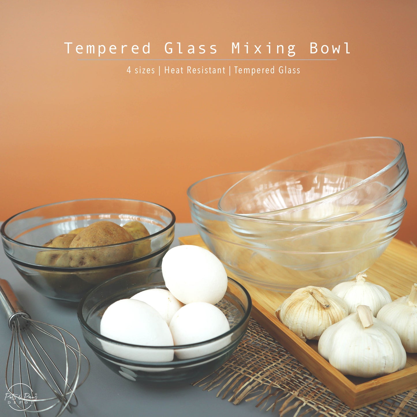 Tempered Glass Mixing Bowl