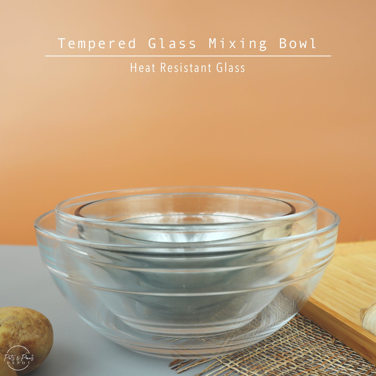 Tempered Glass Mixing Bowl