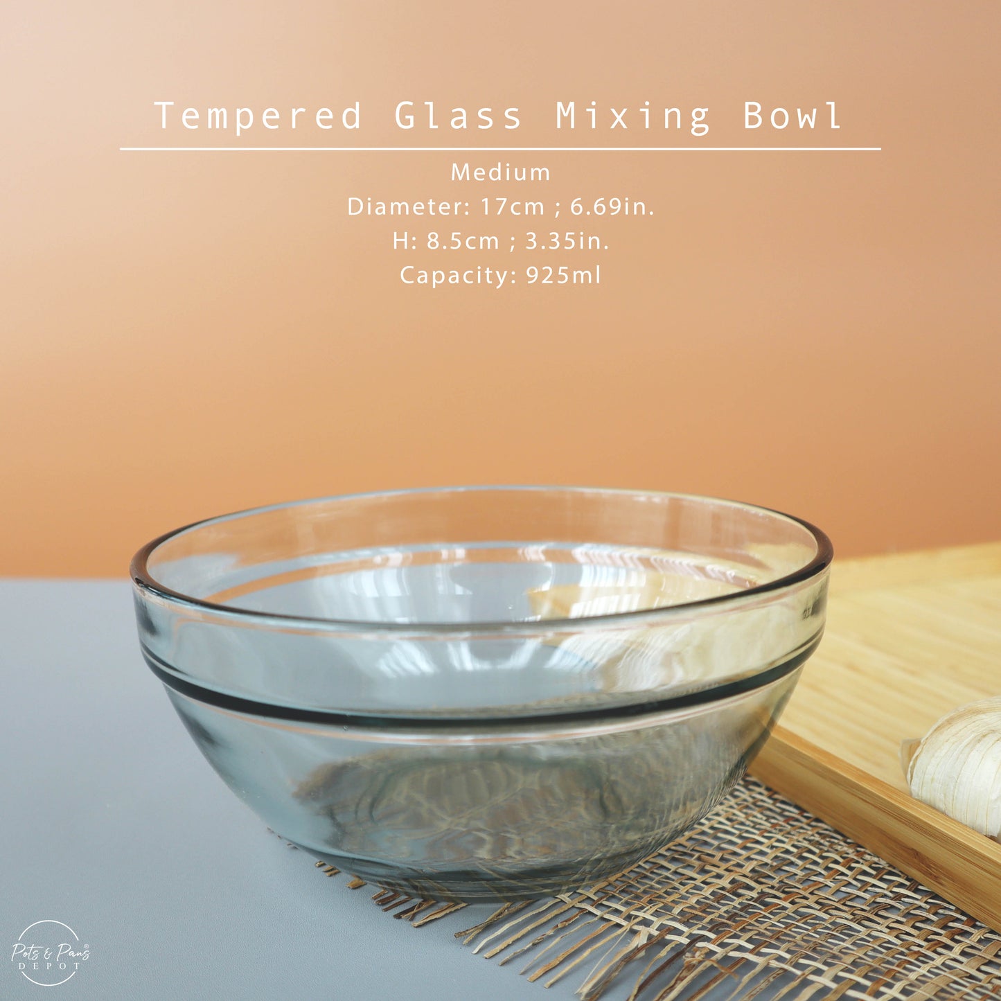 Tempered Glass Mixing Bowl