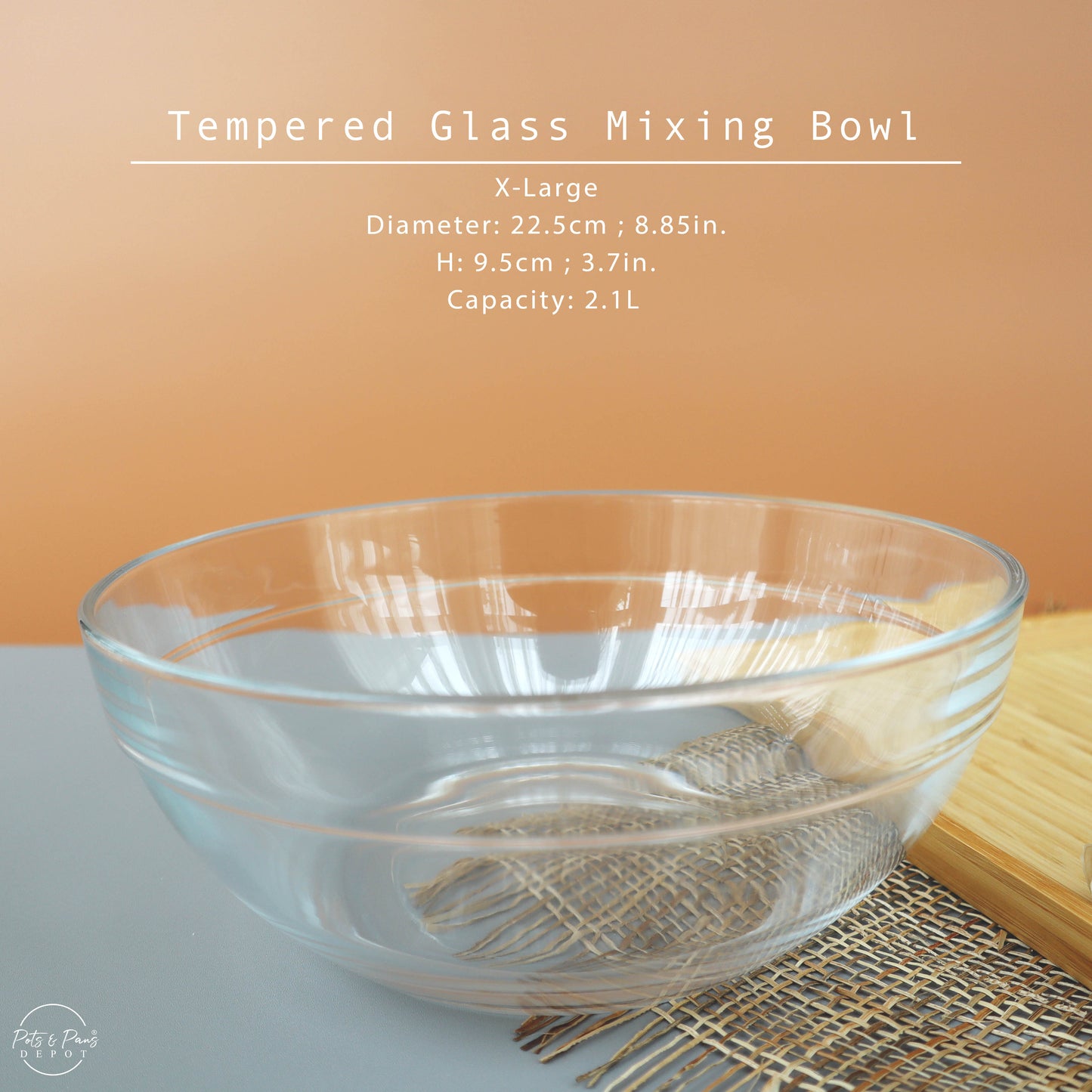 Tempered Glass Mixing Bowl