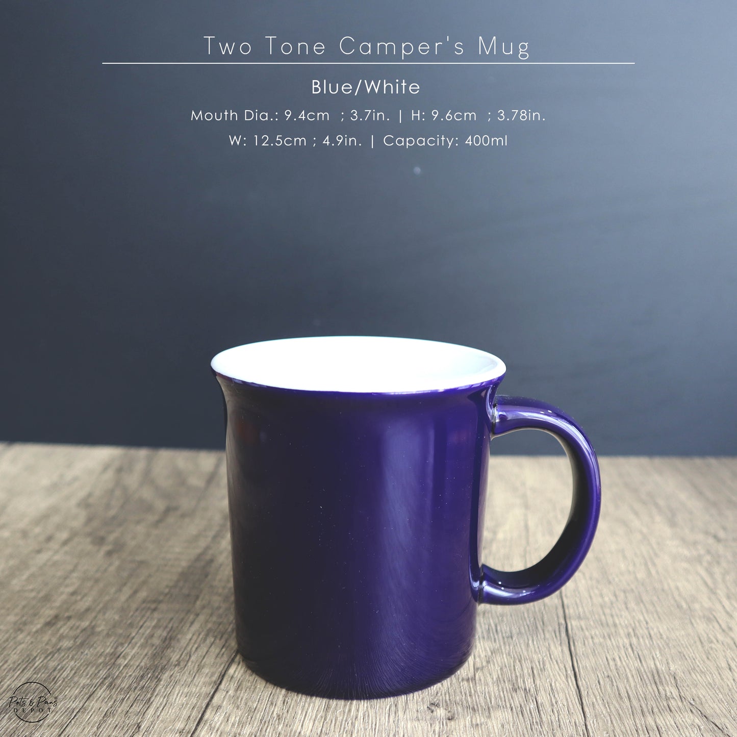 Porcelain Camper Mug