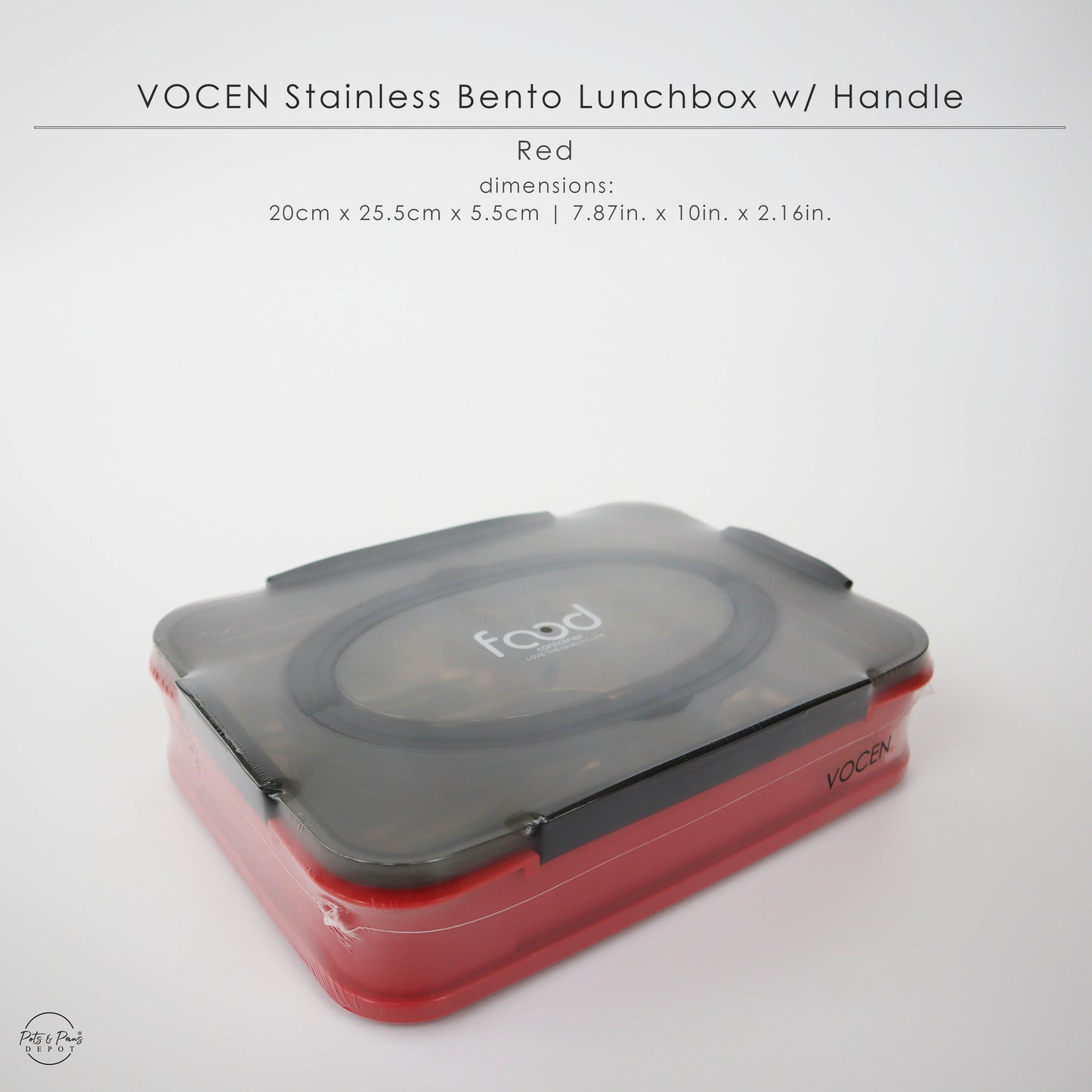 Vocen 304 Stainless Bento Lunchbox w/ Handle