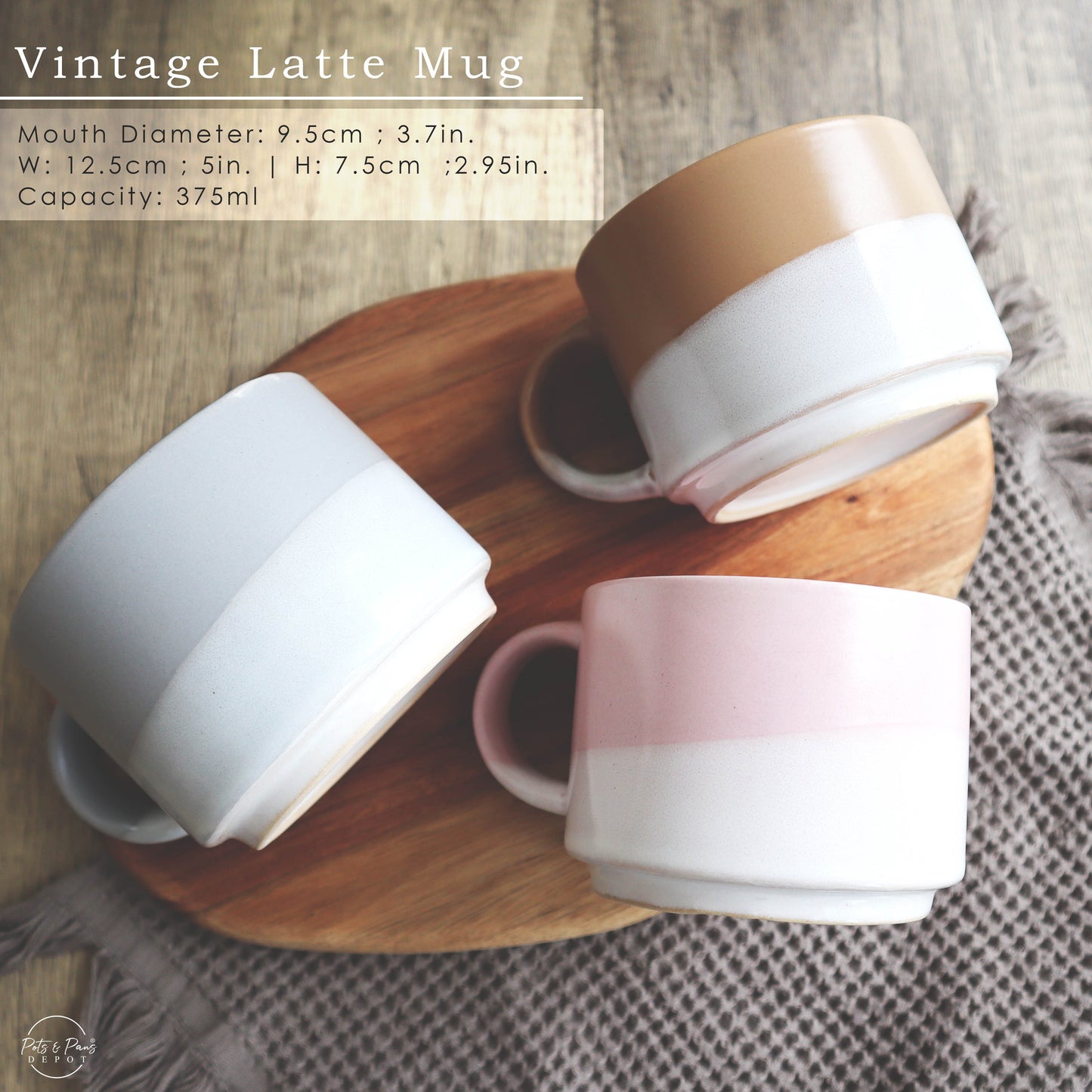 Vintage Latte Mug