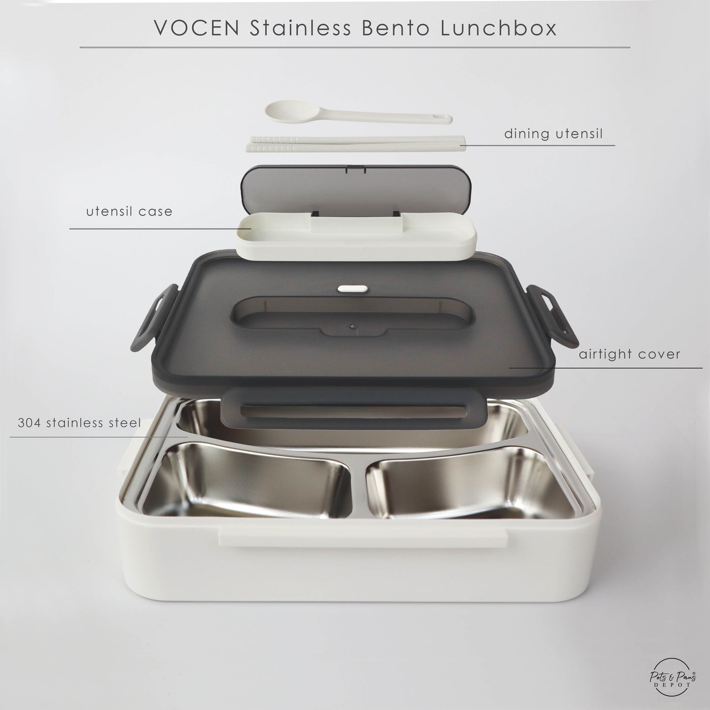 Vocen Microwavable Bento Lunchbox