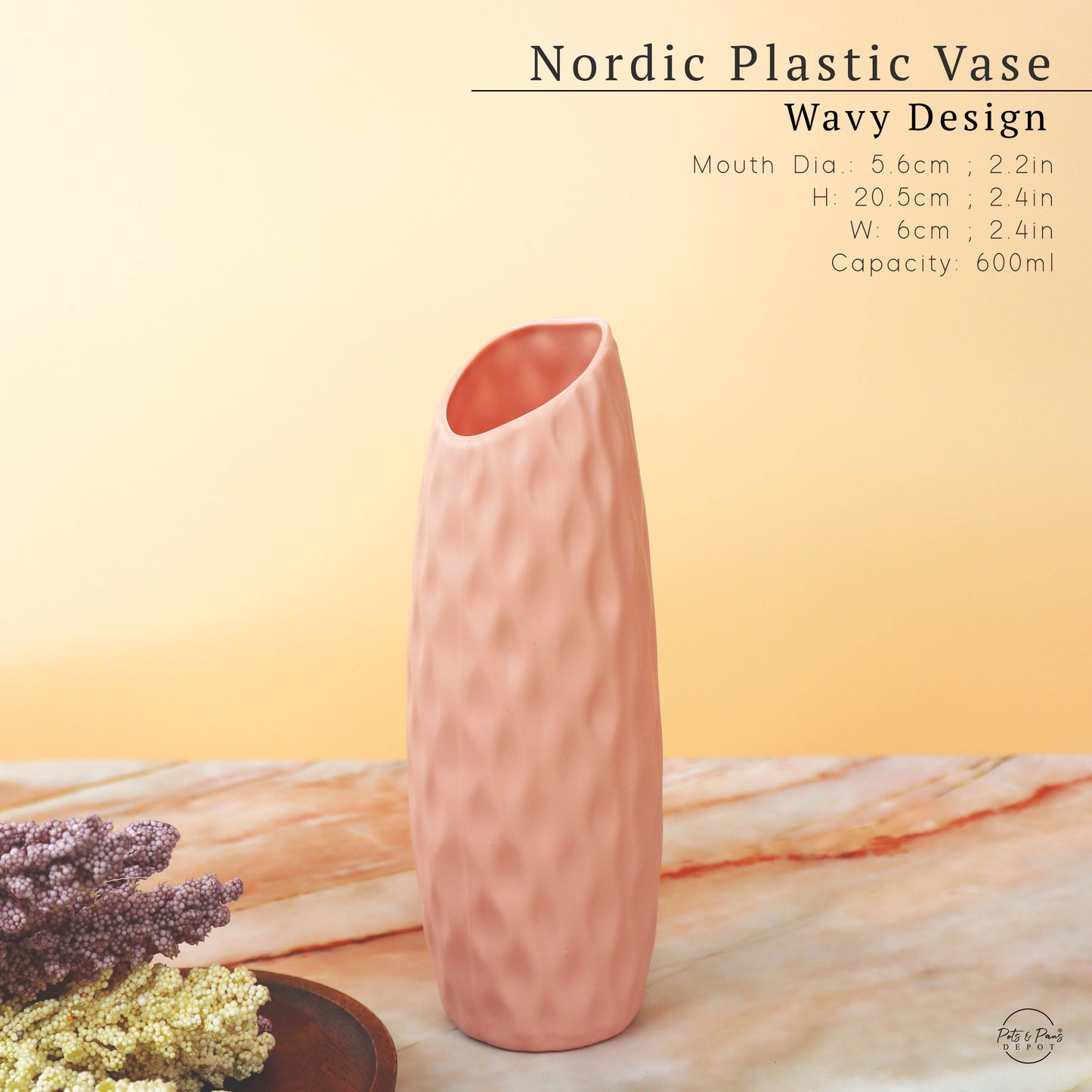 Nordic Plastic Desk Vase (Small)