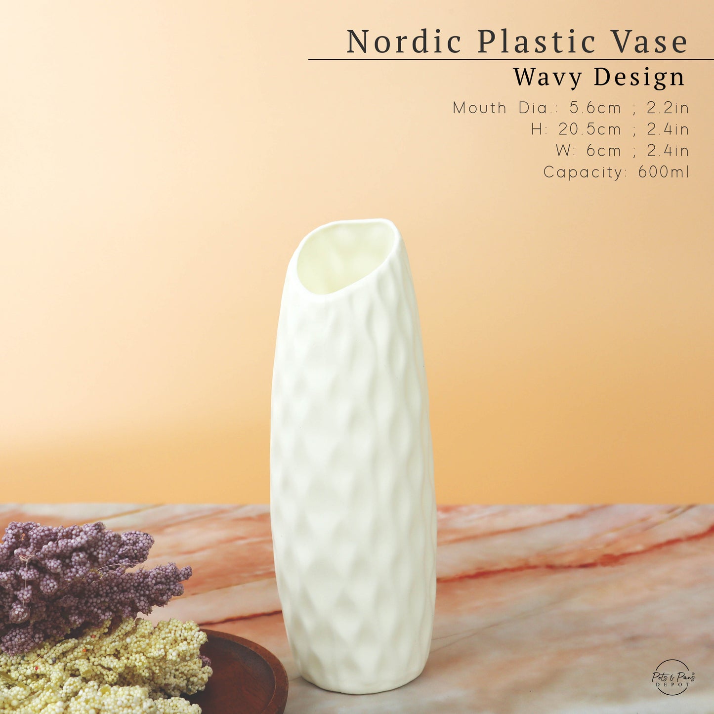 Nordic Plastic Desk Vase (Small)