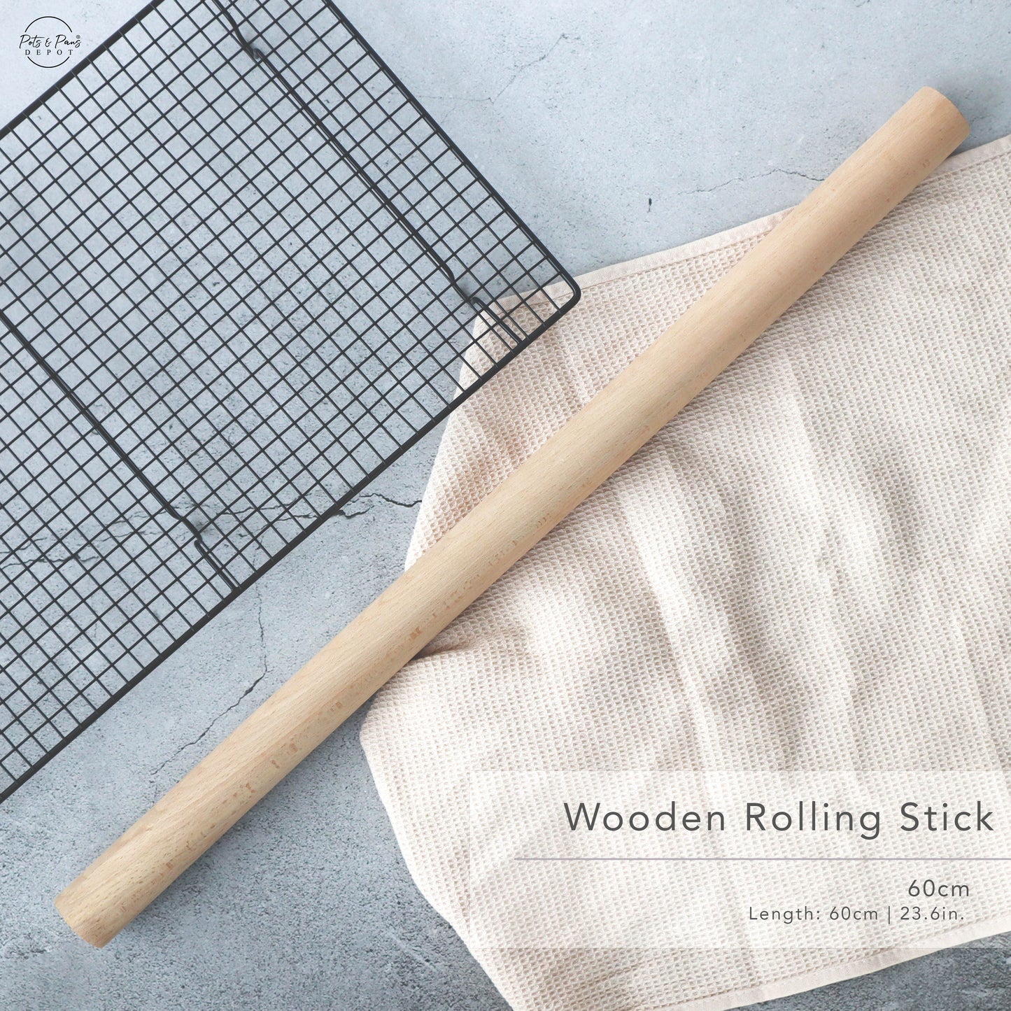 Wooden Rolling Stick (60cm)