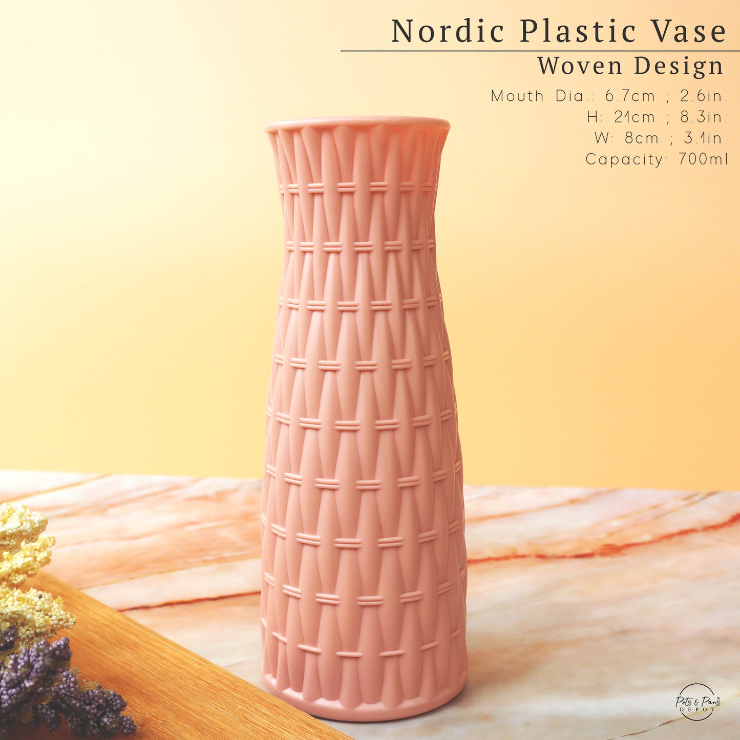 Nordic Plastic Desk Vase (Small)